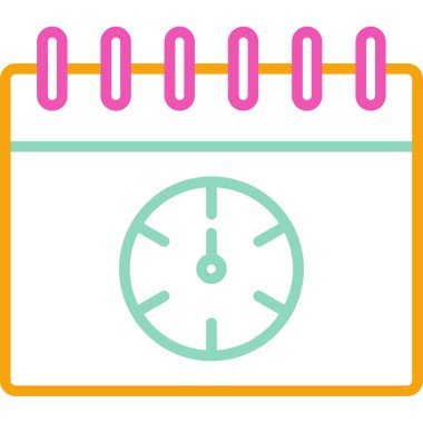 Takvim. Web simgesi basit illüstrasyon