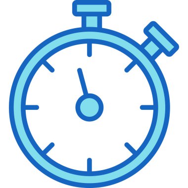 Saat. Web simgesi basit illüstrasyon