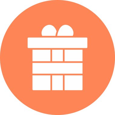 hediye kutusu simgesinin vektör illüstrasyonu