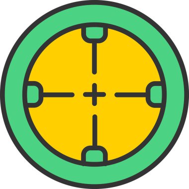 hedef simge vektör illüstrasyonu