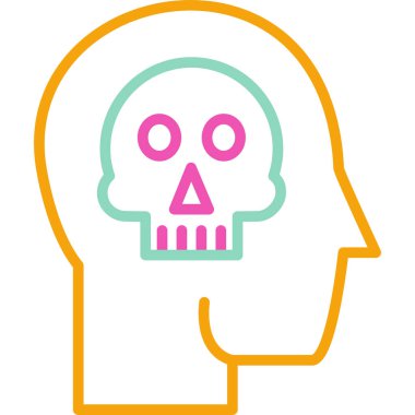 Kurukafa simgesi vektör illüstrasyonu