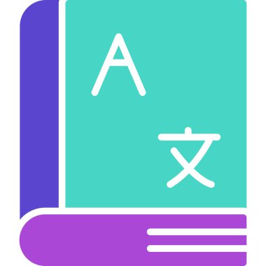 Bir harf simgesinin vektör illüstrasyonu