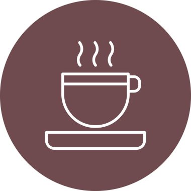 kahve fincanı ikonu vektör illüstrasyonu