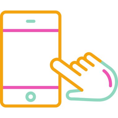 akıllı telefon simgesi vektör illüstrasyonu