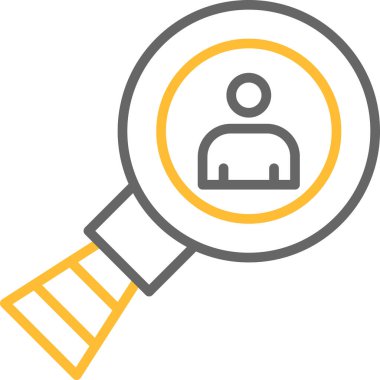 Arama renkli vektör simgesi