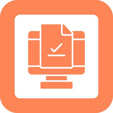 vektör lcd simgesi illüstrasyonu