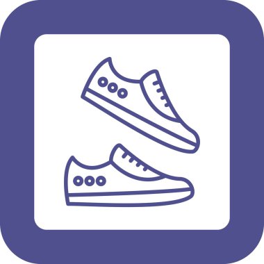 Spor ayakkabılarının vektör çizimi