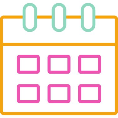 Doldurulmuş özet biçiminde takvim tarihi olay simgesi