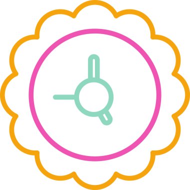 çalar saat simgesi, basit vektör çizim