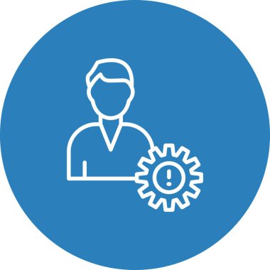 dişli simgesinin vektör illüstrasyonu