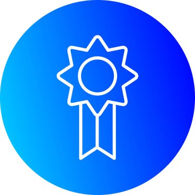rozet web simgesi basit vektör illüstrasyonu