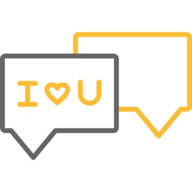 sevgi baloncuğu mesaj satırı simgesi