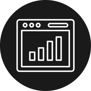 grafik simgesinin vektör illüstrasyonu