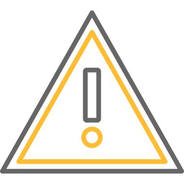 Uyarı işareti. Basit tasarım