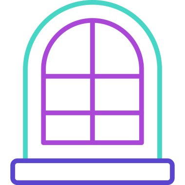 Pencere. Web simgesi basit illüstrasyon