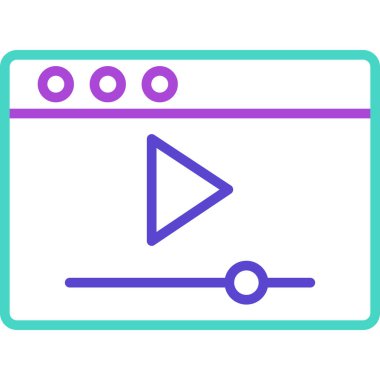 oyuncu simgesi, vektör illüstrasyonu