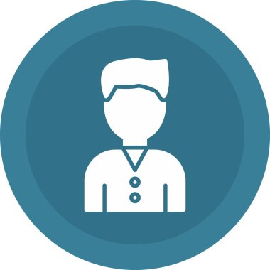 Bir avatar simgesinin vektör illüstrasyonu