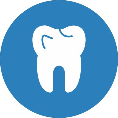 diş simgesi vektör illüstrasyonu