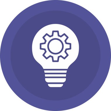 Hafif bir fikir. Web simgesi basit illüstrasyon