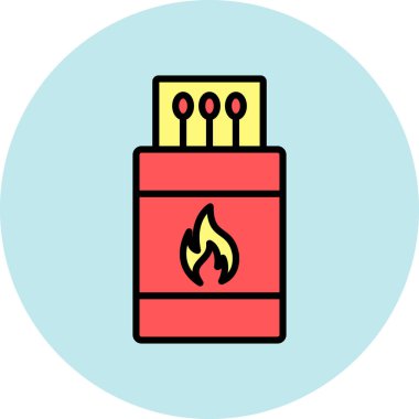 Ateş simgesinin vektör illüstrasyonu