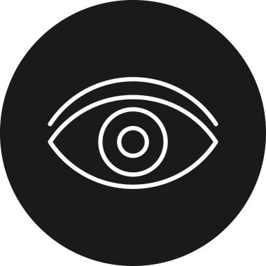 Kişisel ve ticari kullanım için göz vektörü simgesi simgesi vektör çizimi..