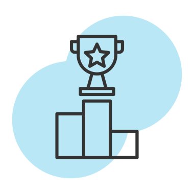 kupa simgesi vektör illüstrasyonu