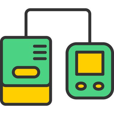 Basit vektör simgesi, mikrodalga resimleme