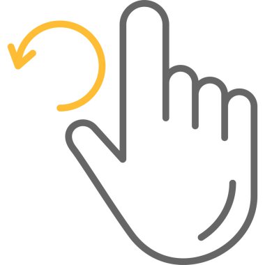 eller imleç simgesi ana hat biçiminde