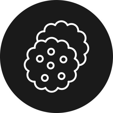 Bir çiçek simgesinin vektör illüstrasyonu