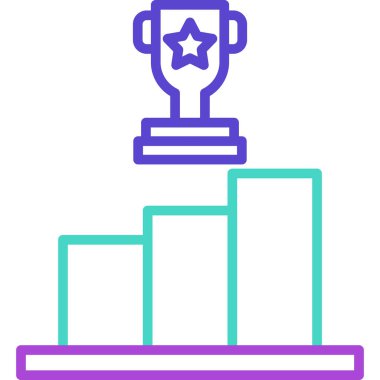 Ödül kupası simgesi - taslak biçiminde