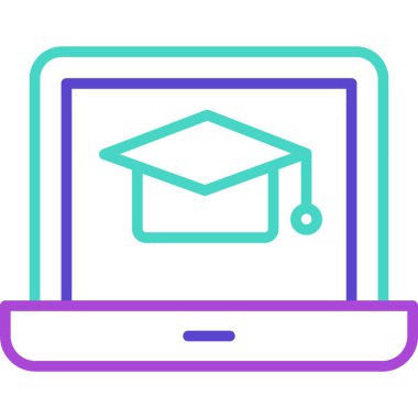 Online eğitim. Basit resimleme