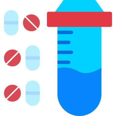 Uyuşturucu hapları düz stil ikonu