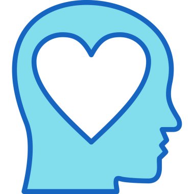 İnsan kafası kalp simgesi