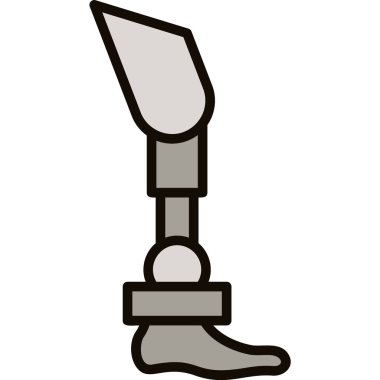 bacak bacak bacak simgesi, basit çizgi biçimi