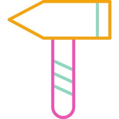 boya silindiri simge vektör çizim