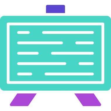 bilgisayar monitörü web simgesi, basit vektör illüstrasyonu