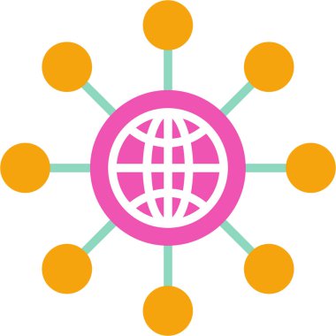 küresel ağ. Basit tasarım