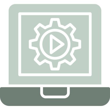 dizüstü bilgisayar simgesi, vektör illüstrasyonu