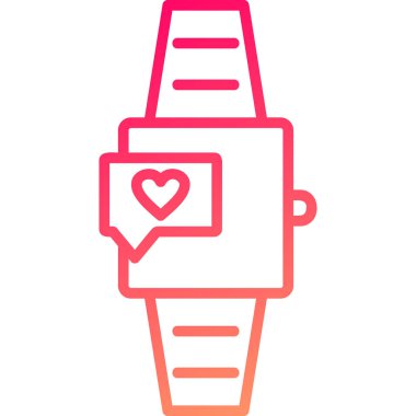 Bir kalp simgesinin vektör illüstrasyonu