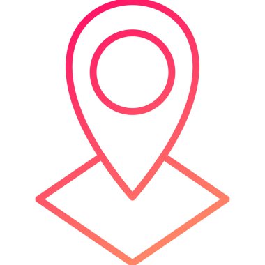 Konum simgesinin vektör illüstrasyonu