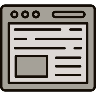 tarayıcı pencere vektör simgesi