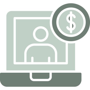 Ağ & ağı için iş yönetimi düz simgesi