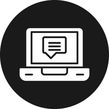 Bilgisayar. Web simgesi basit illüstrasyon