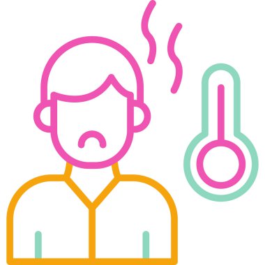 Dosyalanmış taslak biçiminde soğuk sıcak simge