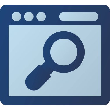 Arama simgesi vektör illüstrasyonu