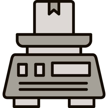 Yazıcı. Web simgesi basit illüstrasyon