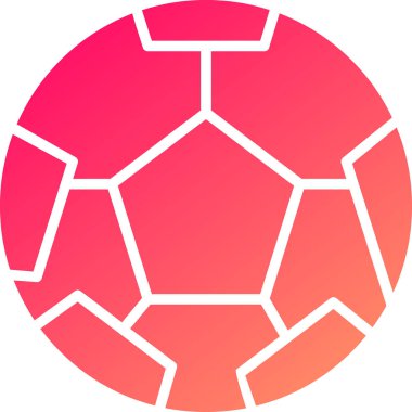 futbol topu ikonu vektör illüstrasyonu