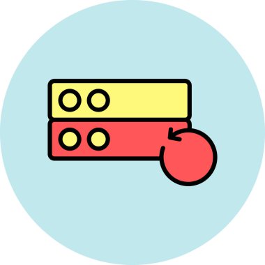 Modern bir simgenin vektör illüstrasyonu