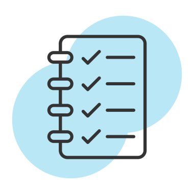 Beyaz arkaplanda izole edilmiş düz simge, vektör, illüstrasyon