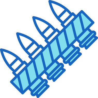 Roket. Web simgesi basit illüstrasyon